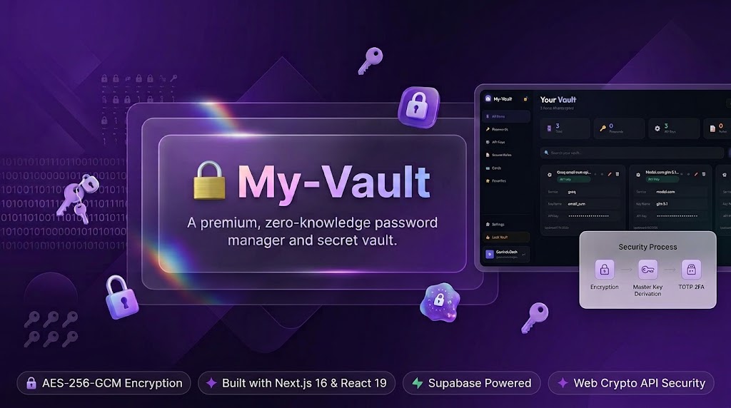 My-Vault - Password Manager & Secret Vault